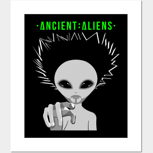 A Aliens Green Posters and Art